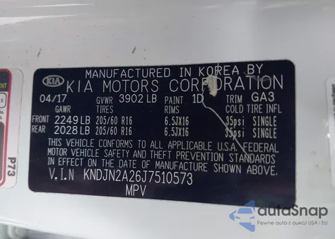 2018 Kia Soul from USA, damaged, VIN KNDJN2A26J7510573